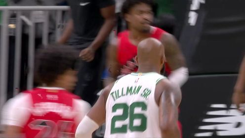 季前赛-怀特33+9+6+4帽 布朗伤退 蒂尔曼绝杀 绿军险胜猛龙