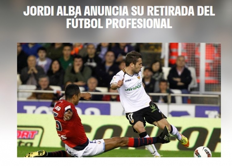 瓦伦西亚致敬阿尔巴：3年110场比赛，他在这里完成西甲首秀